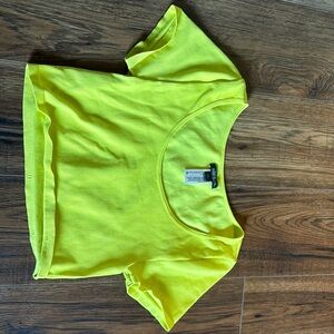 Cropped yellow shirt